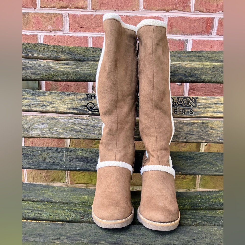 GUC Fioni Tan Knee High Womens Boots - Picture 7 of 16